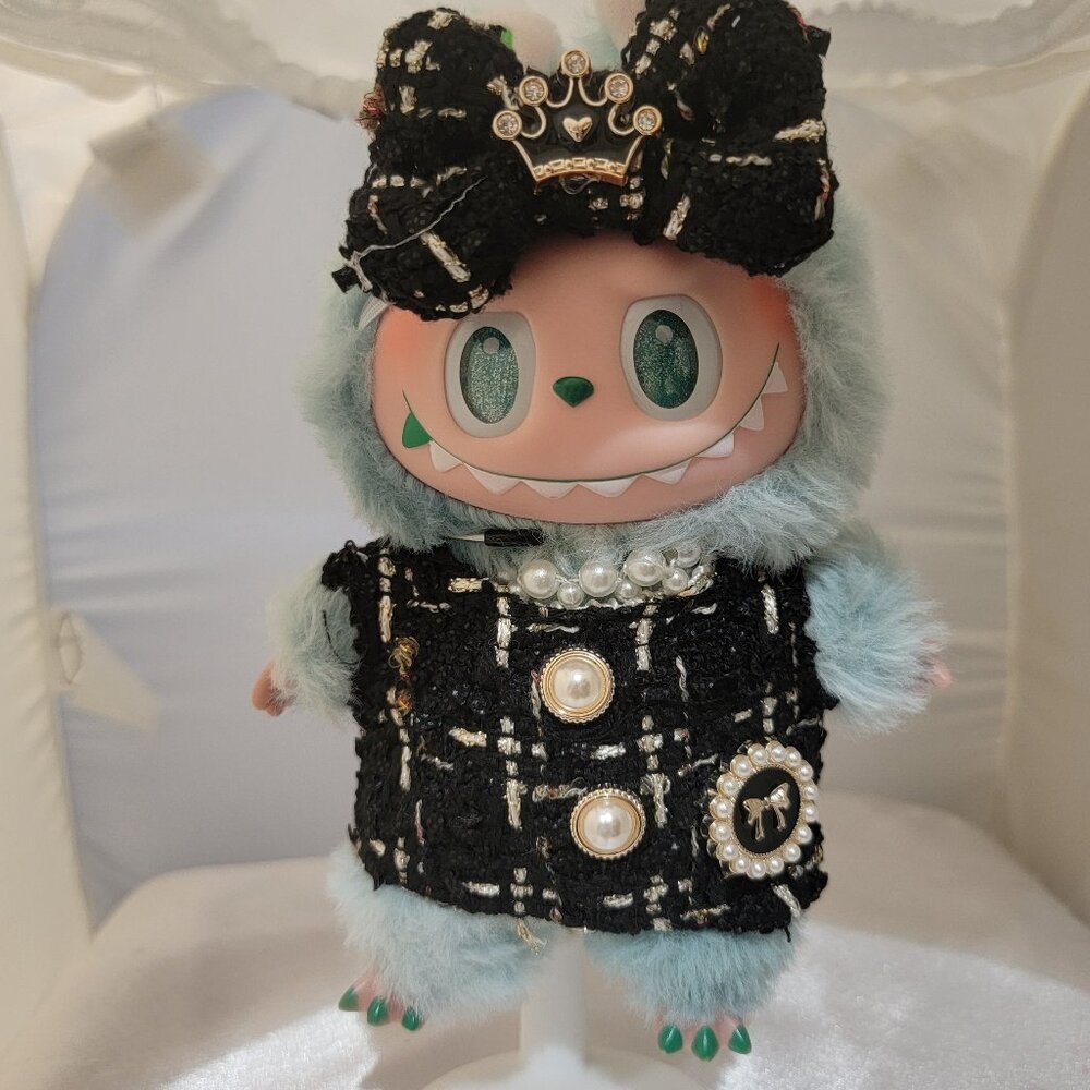 Labubu Clothes Set dress with bow #24